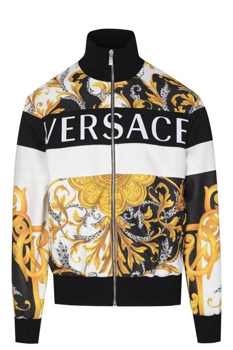 versace jasje blauw goud|Jackets .